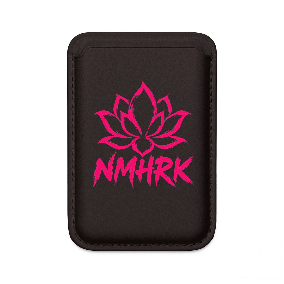 Magsafe Vegan Wallet — Pink Lotus "NMHRK" Card Holder